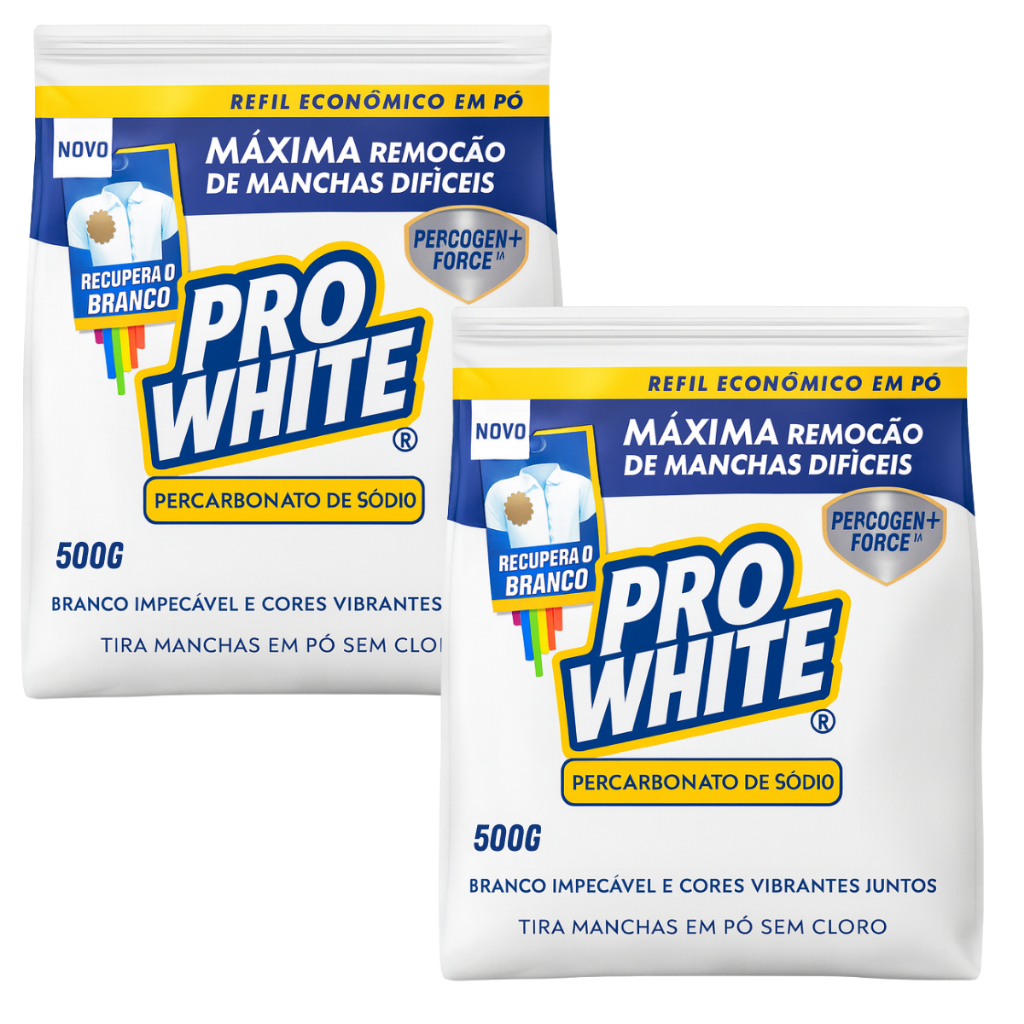 Kit 2 Tira Manchas Percabonato de Sódio ProWhite 500g