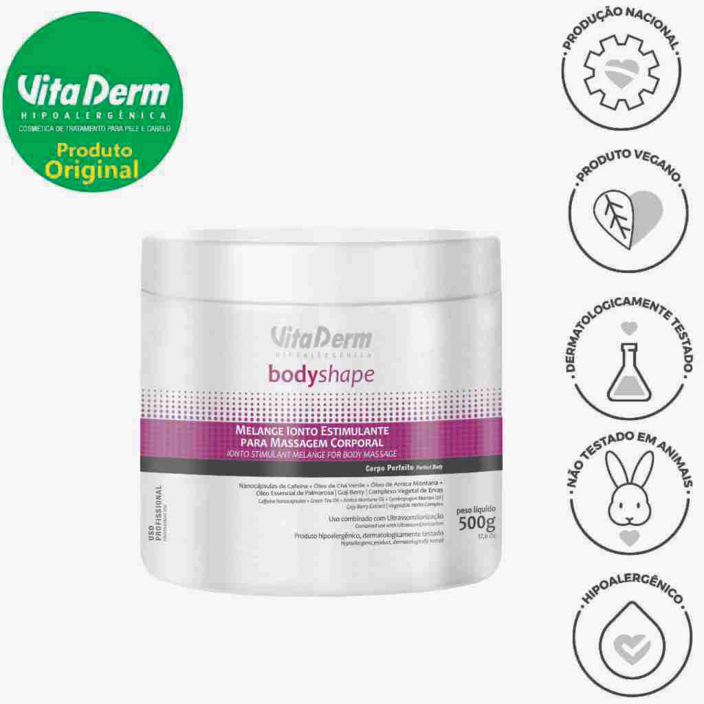 Vita Derm Melange Ionto Estimulante para Massagem Corporal 500g