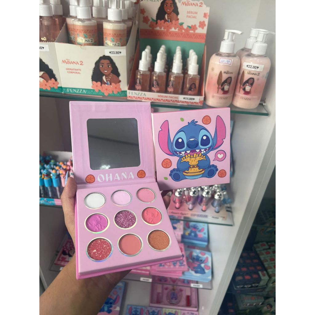 Paleta de Sombras 9 Cores  Infantil Stitch e Variados em Oferta na Shopee