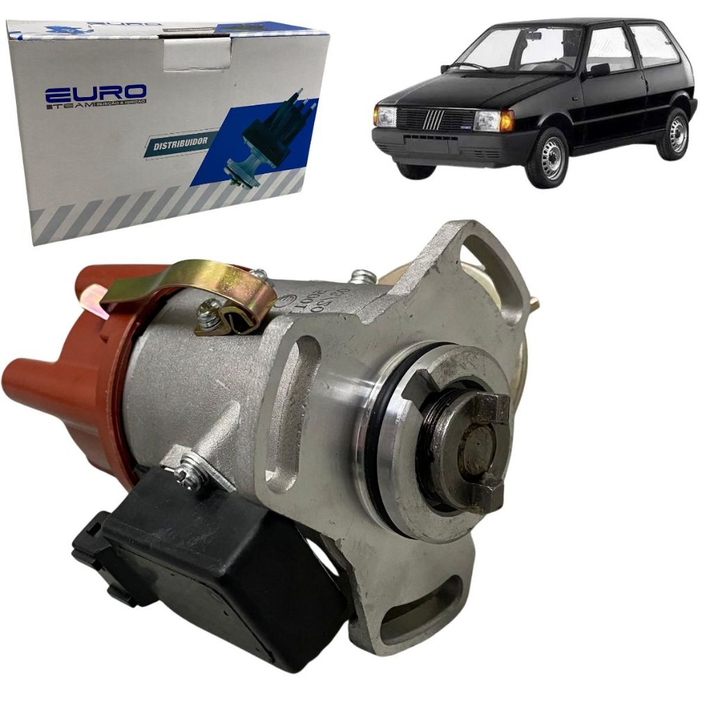 Distribuidor Ignição Com Tampa Rotor Avanço Para Fiat Fiorino Elba Uno 1.5 1.6 R Com Motor Argentino