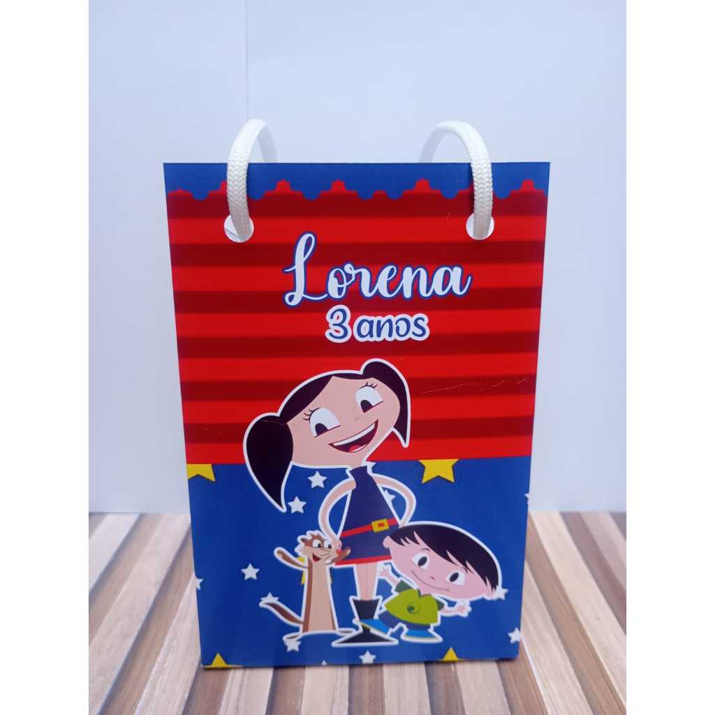 Sacolinhas personalizadas O Show da Luna  PEGUE E MONTE Lembrancinha de aniversário Sacolinha surpresa