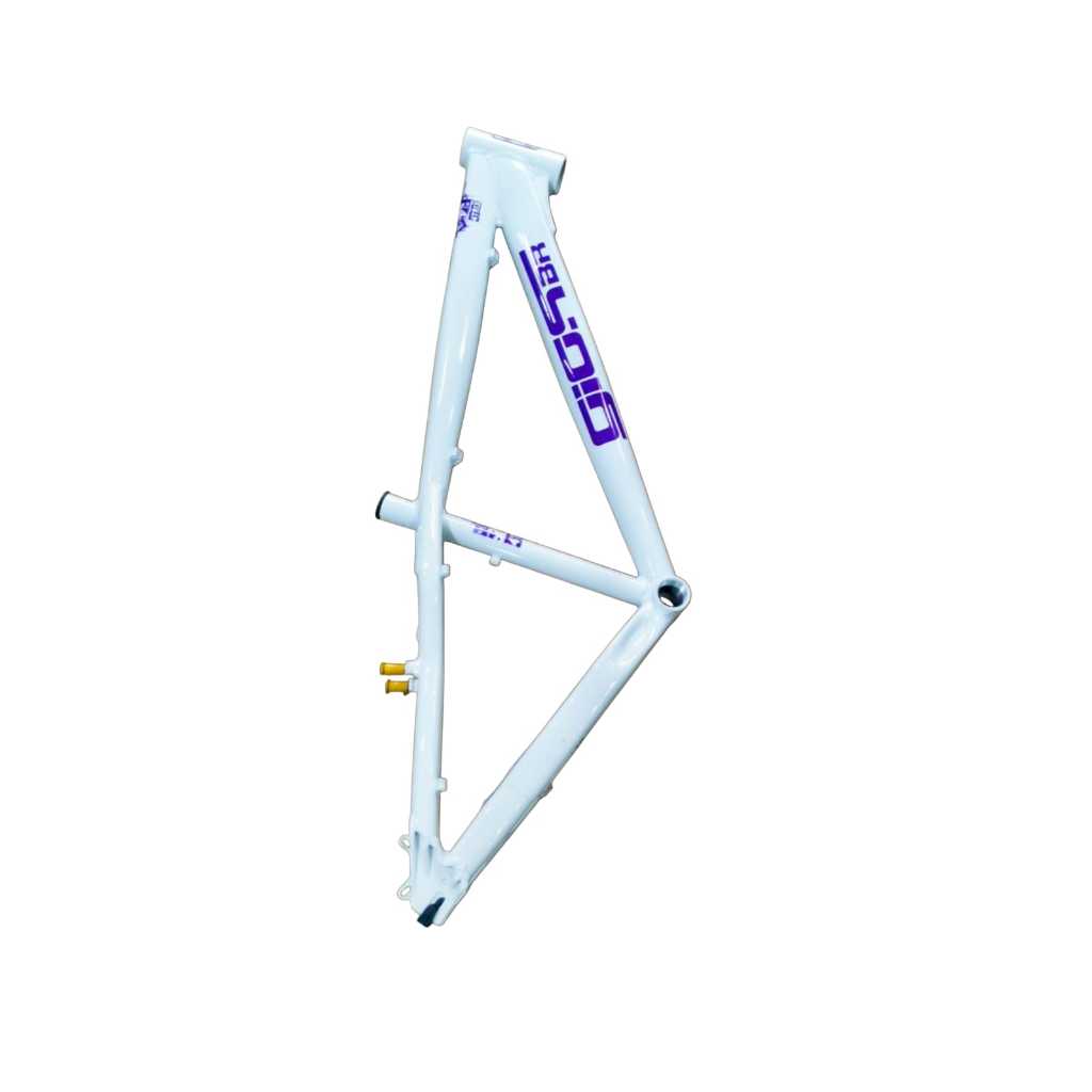 Quadro Gios 4 Trix Aro 26 Wheeling Urbano Grau Dirt Branco Roxo