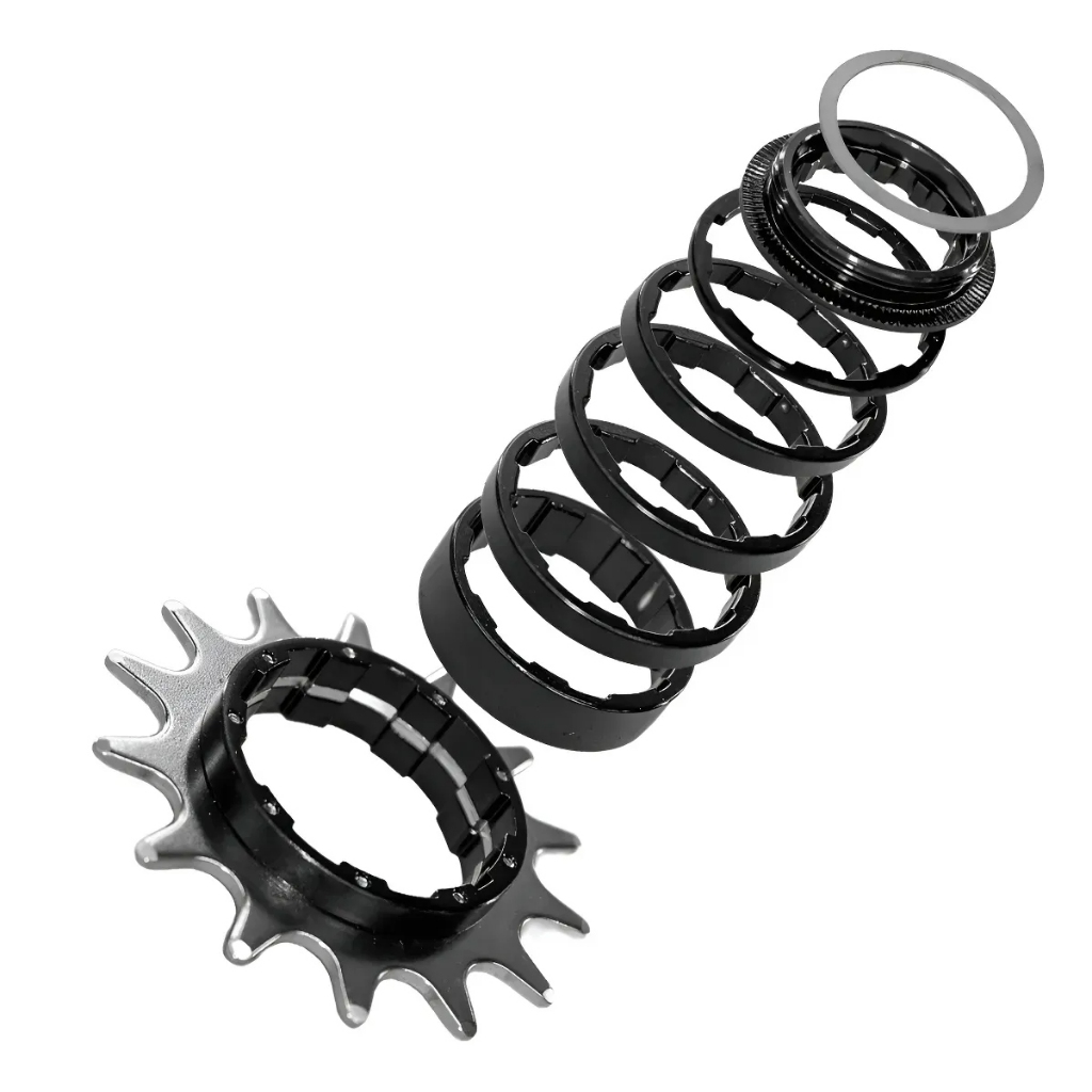 Kit Single Para Freeride Bmx Cassete Gta Cog 16 Dentes Preto Catraca Única Gios hupi viking Absolut