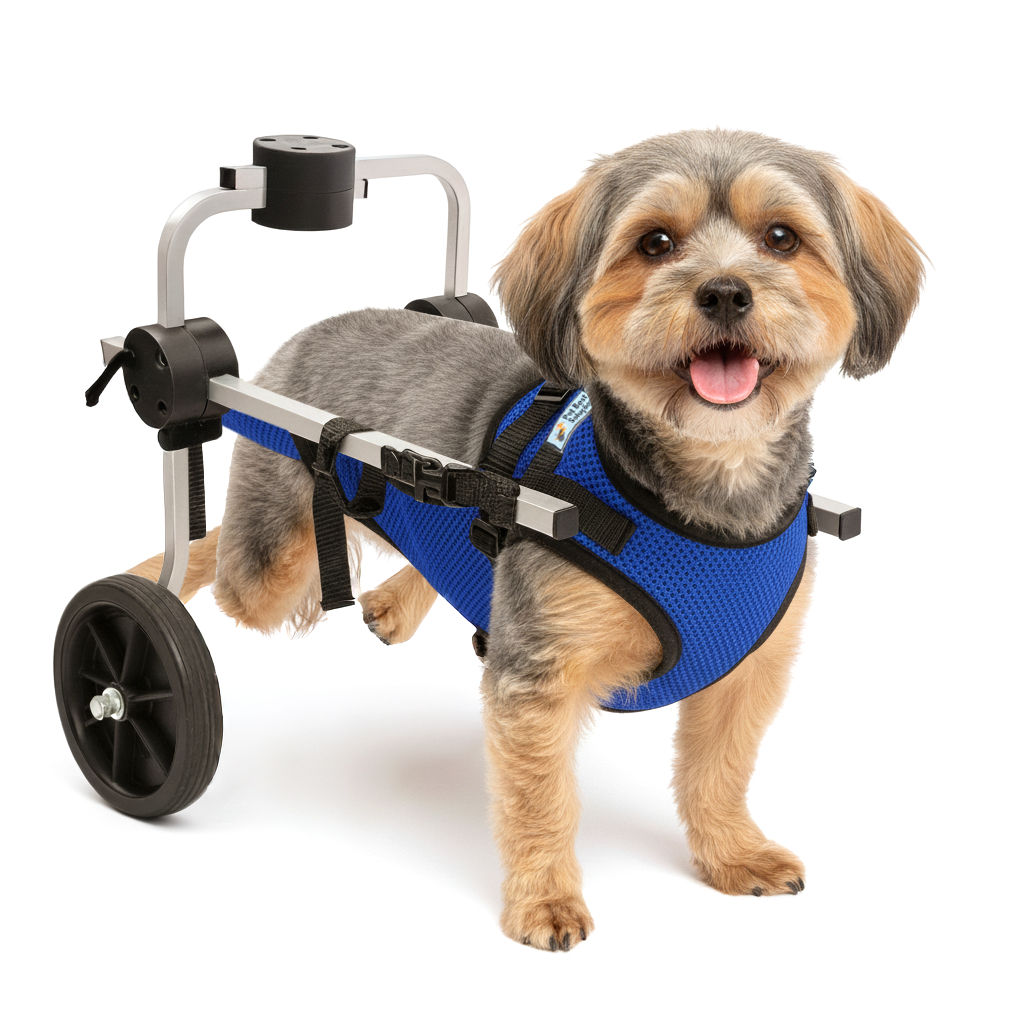 Cadeira de 2 Rodas Cachorro Patas Traseiras Paraplegia Colete Roupa Suporte Pet Best Soluções