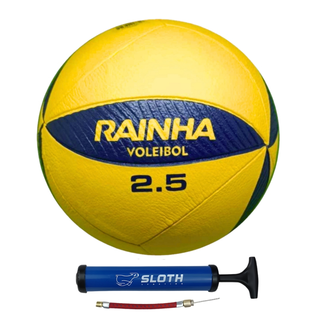 KIT Bola de Vôlei de Quadra Rainha VL 2.5 + Bomba de Ar em Oferta na Shopee