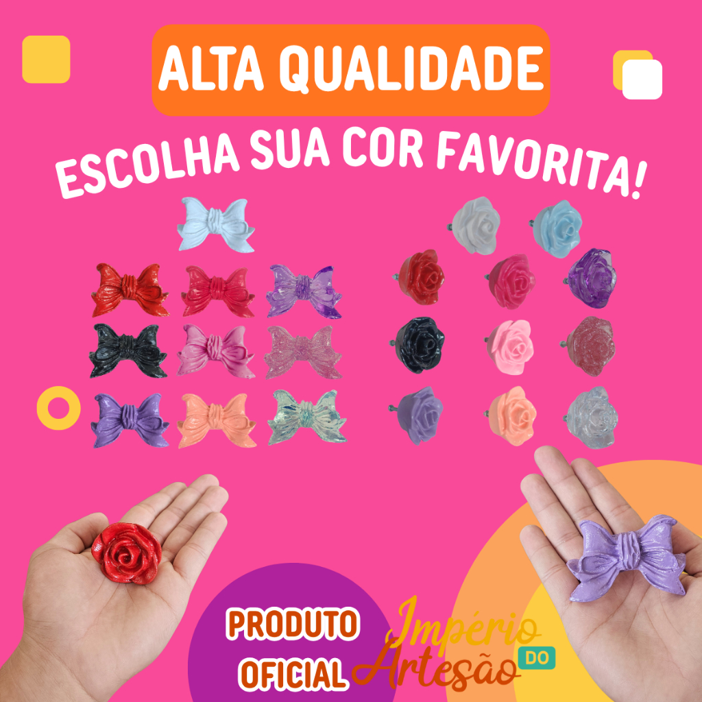 Kit 11 Puxadores Acrílico para Gaveta Penteadeira Armário e Decoração de Móveis
