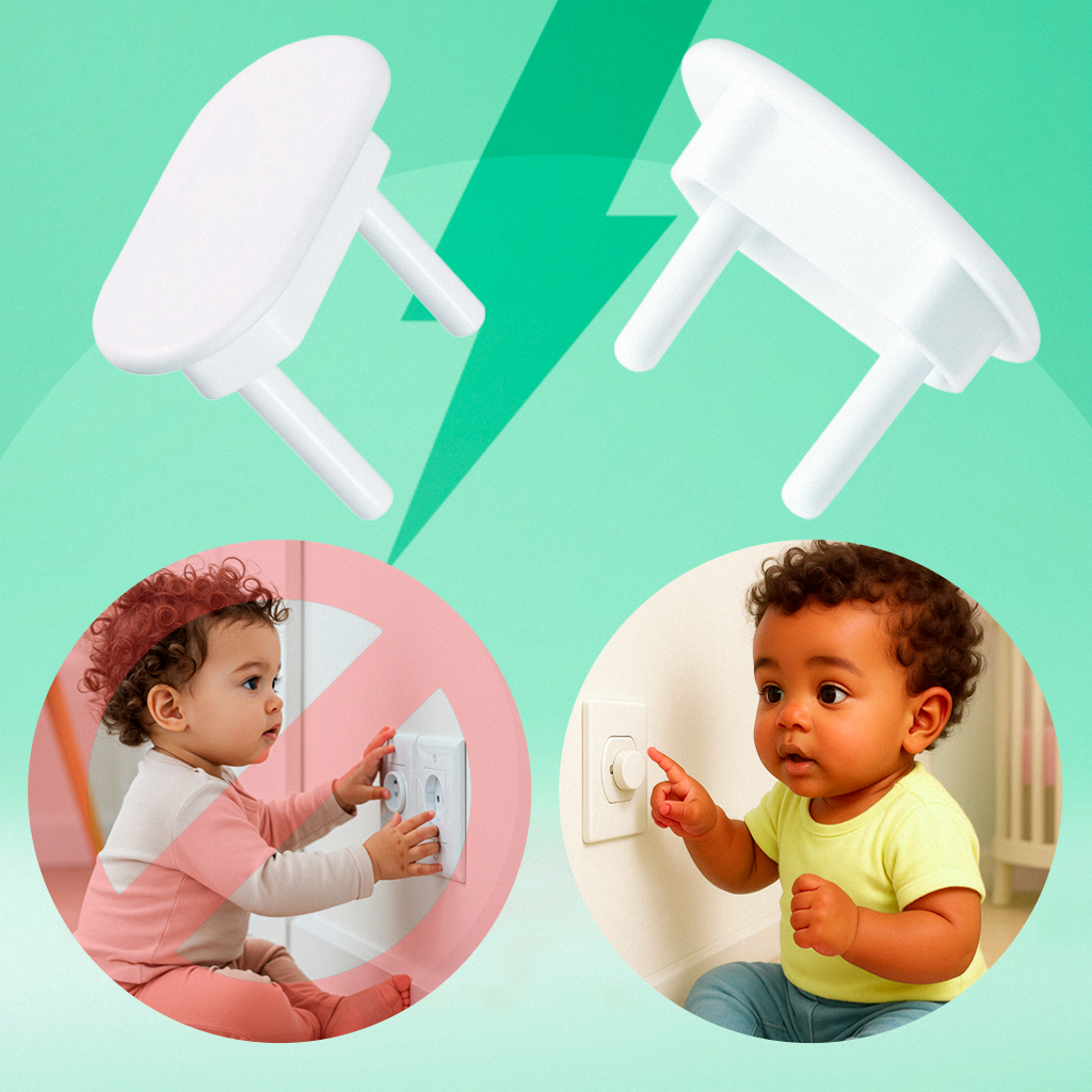 Kit 15 Protetor de Tomada para Bebes Segurança Anti-choque Elétrico em Oferta na Shopee