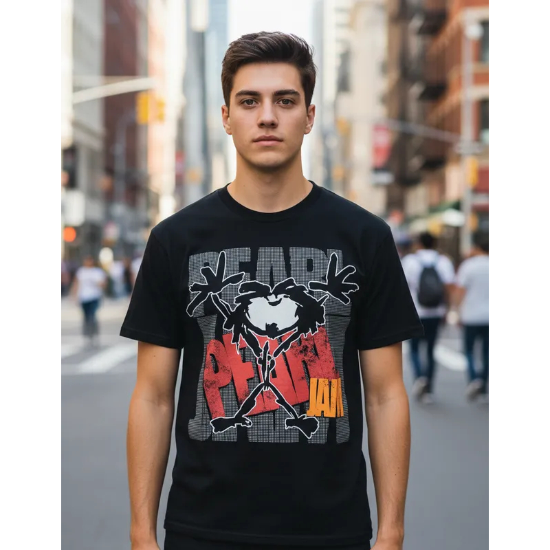 Camiseta Pearl Jam Banda de Rock Grunge Logo Blusa Rock Mr371