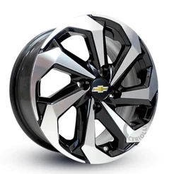 Kit 4 Rodas Aro 13 4x100 GM Chevrolet Celta Monza Corsa Classic Preto Diamantado Bicos de Brinde k71