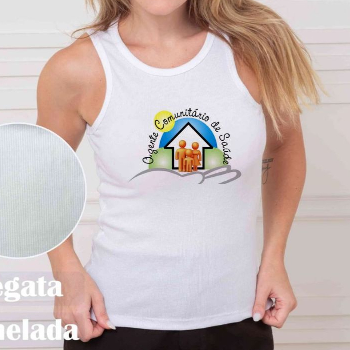 REGATA CANELADA ,FEMININA  AGENTE COMUNITARIA DE SAUDE , MODA, ELEGANTE ESTILOSA, CASUAL, BASICA, VERAO