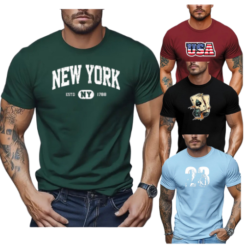 Grande Promoção kit's Camisas/Camisetas VARIADAS (cores e estampas variadas) Unissex uso diario