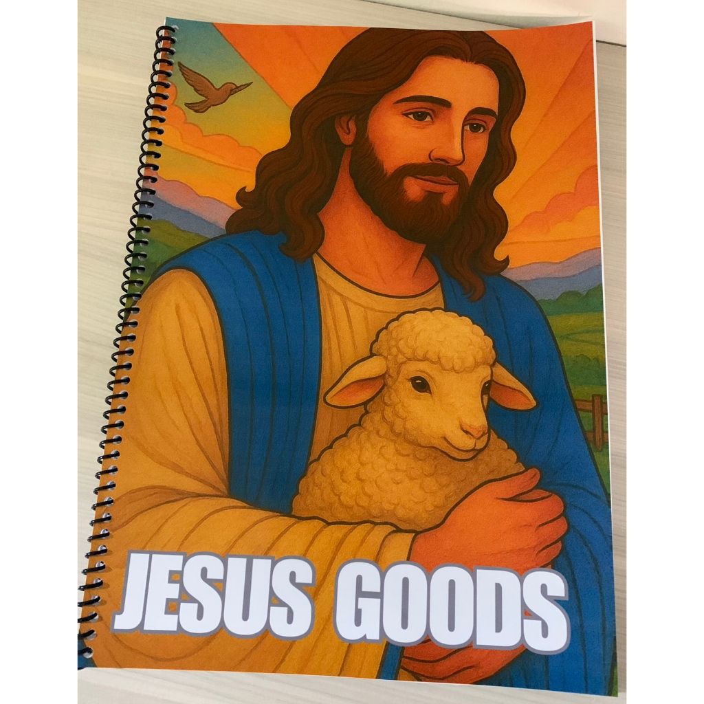 Caderno de Colorir Cristão para Adultos e Crianças | Livro Bíblico Religioso com Desenhos de Fé