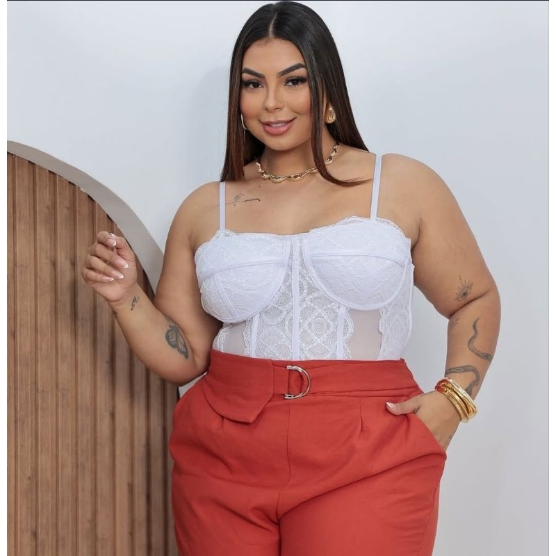 Cropped Rendado Corset: Onde Comprar | BuscaProdutos