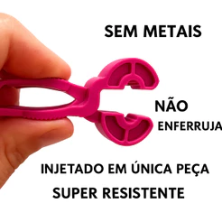 Prendedor Roupa Multiuso Premium Reforçado Design Alemao Cores Sortida