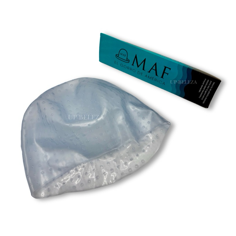 Touca de Luzes Profissional Maf Romano Tamanho M – Plástica Reforçada, Furos Precisos, Ideal para Mechas e Reflexos