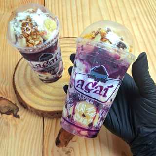 Copo Plástico 300ml Personalizado Açaí - Opção: Com ou Sem Tampa Bolha em Oferta na Shopee