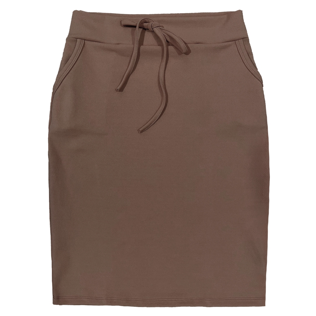 Saia casual Linda em Cintura Alta Estampado com bolsos Moda Feminina Evangélica em Oferta na Shopee