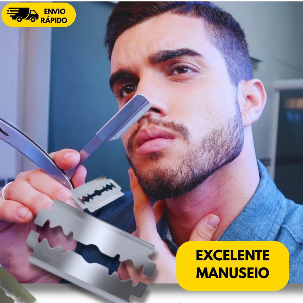 Kit 200/150/100/50 Lâmina de Barbear Lord Platinum Inox Corte Preciso Durabilidade Barbearia Pessoal