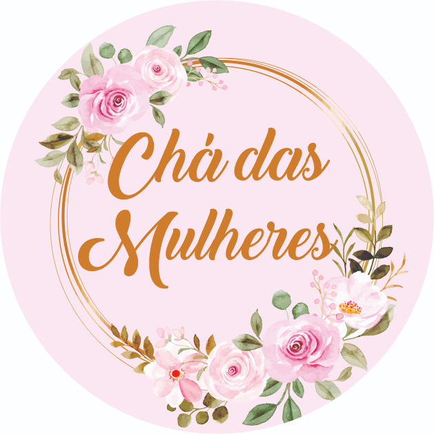 Capa para Painel de Festas Sublimado Redondo c/Elástico Veste Fácil 1.50 x 1.50 e 50 cm chá das mulheres em Oferta na Shopee