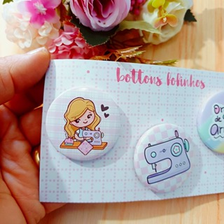KIT DE BOTTONS FOFINHOS COSTURA em Oferta na Shopee