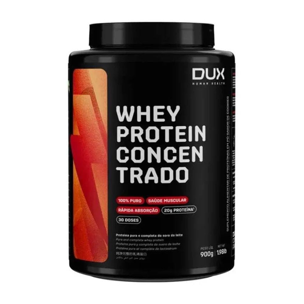 Whey Protein Concentrado - Pote 900g Dux Nutrition