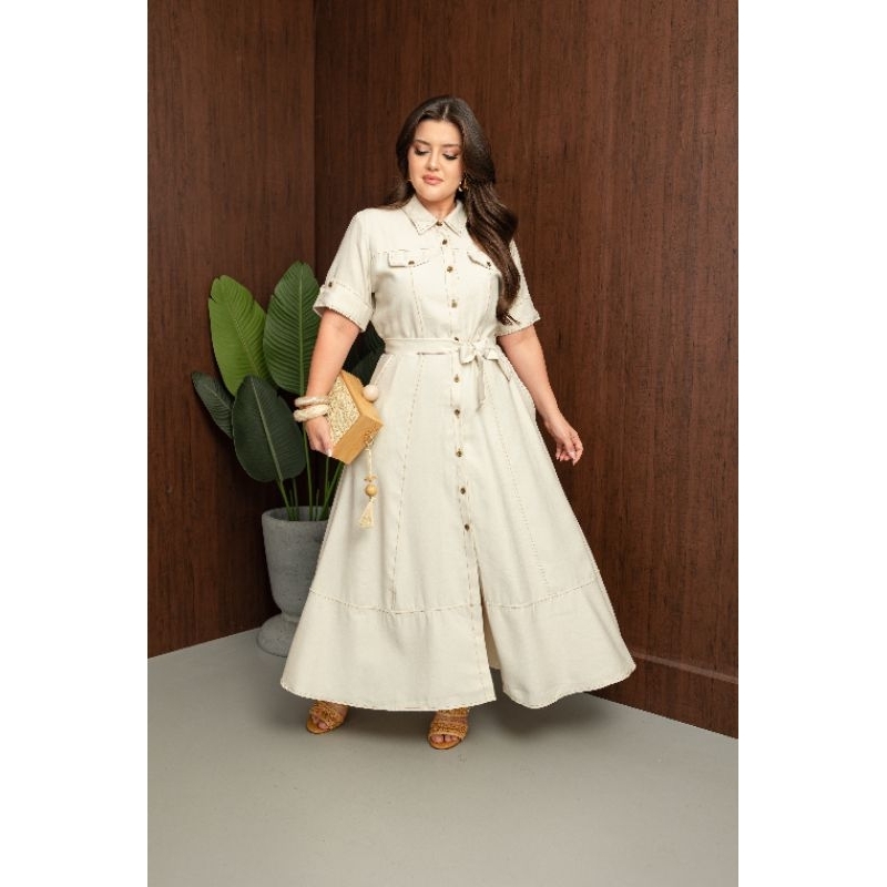 Vestido Casual Evangélico Feminino