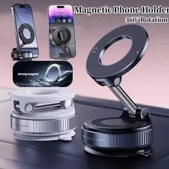 360 °Suporte Magnético Forte Para Telefone Carro Design Dobrável Vácuo Ajustável/Mesa/Uso Universal