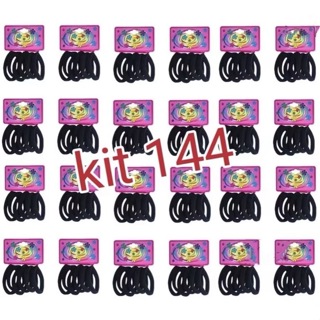 KIT 72/144 unidades Médio Xuxinha de elástico para cabelo Scrunchie em Oferta na Shopee