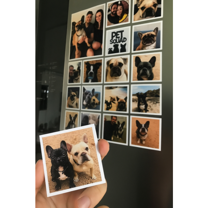 15 unidades Foto Ímã de Geladeira Personalizado | 5x5cm - Não desbota | foto imã de geladeira