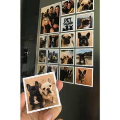 Foto Ímã de Geladeira Personalizado | 5x5cm - Não desbota | foto imã de geladeira