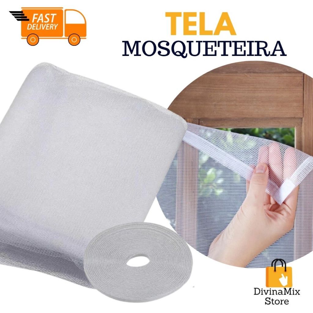Tela Mosquiteiro Protetora – Ideal para Janelas e Portas, Evita Insetos e Garante Conforto em Casa