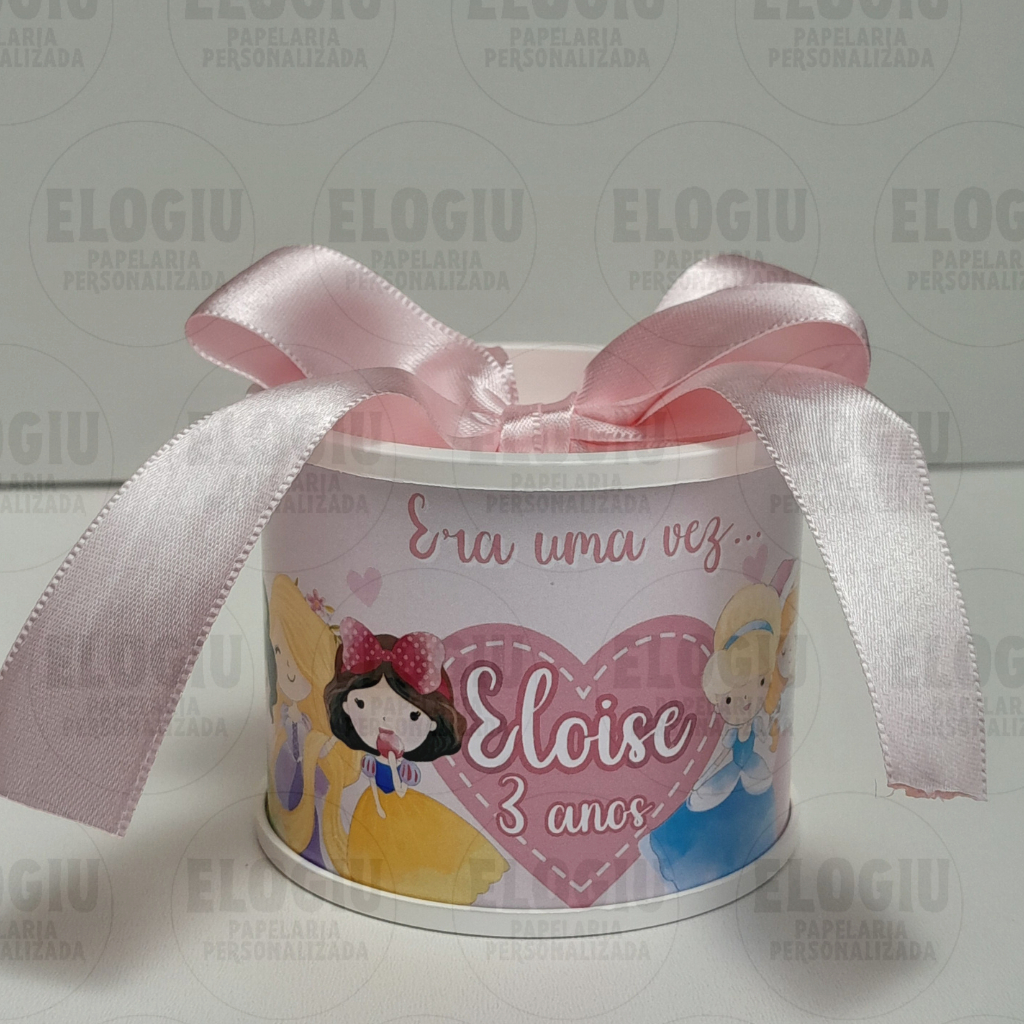 Lembrancinha festa infantil, Princesas Cute, lembrancinha personalizada - Tubolata personalizada 5X6