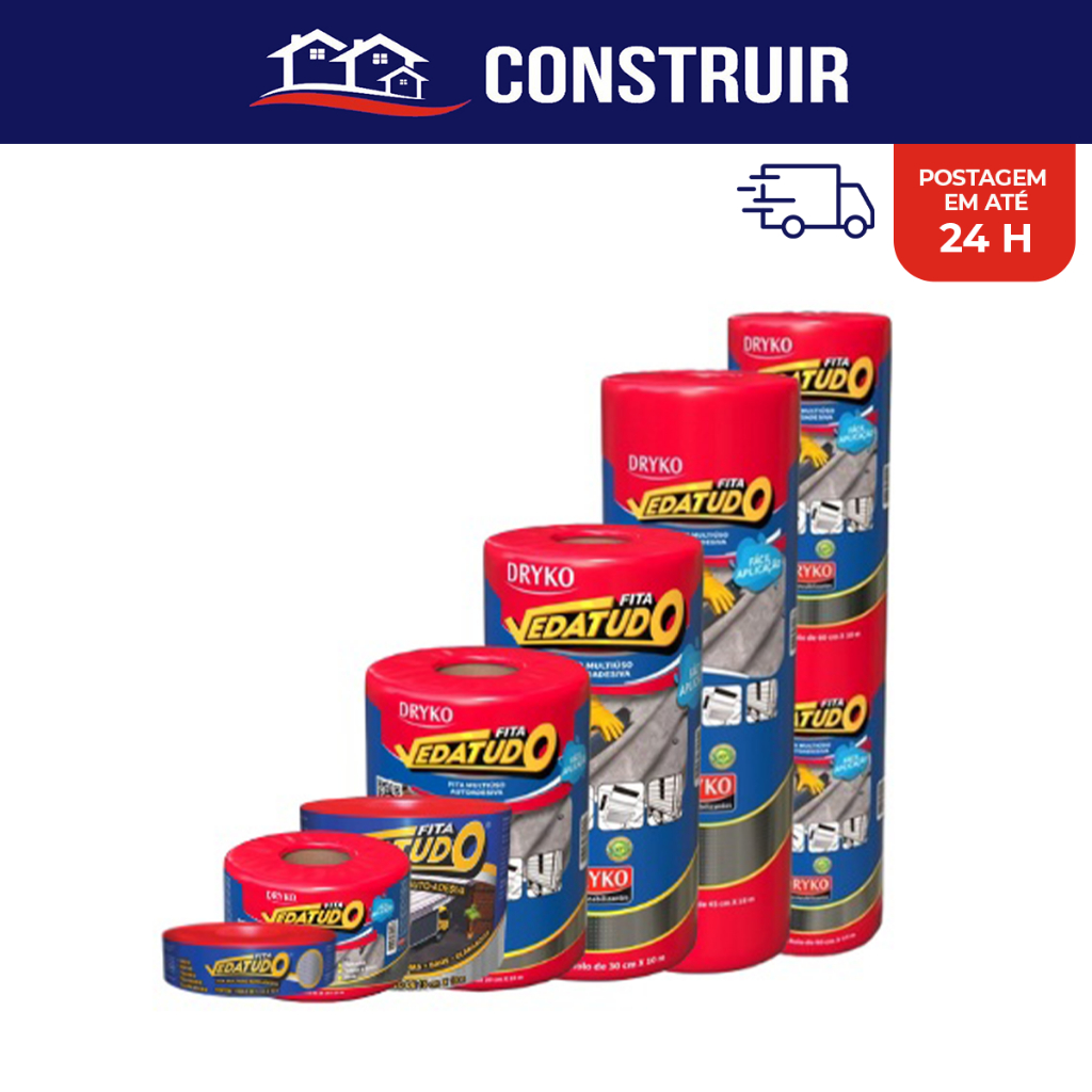 Fita Manta Asfáltica Adesiva Telhados Escolha o Tamanho DRYKO Reparo Em Telhados Anti-Goteira Furos em Oferta na Shopee