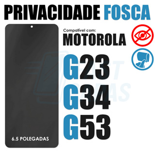 Película Privacidade Fosca Motorola G23 G34 G53 Cerâmica Anti-Espiao Protetor Tela Privativo 3D 9D em Oferta na Shopee