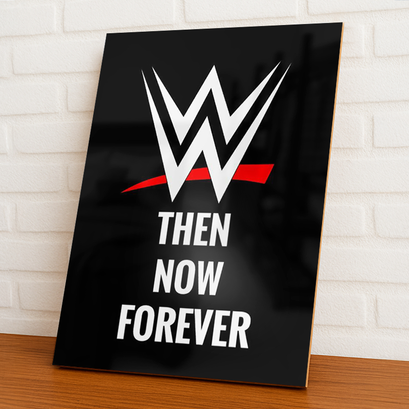 Placas Decorativas Quadros WWE, Summerslam, Wrestlemania, Wrestling, Luta, Rko, Cena 20x28 A4 MDF
