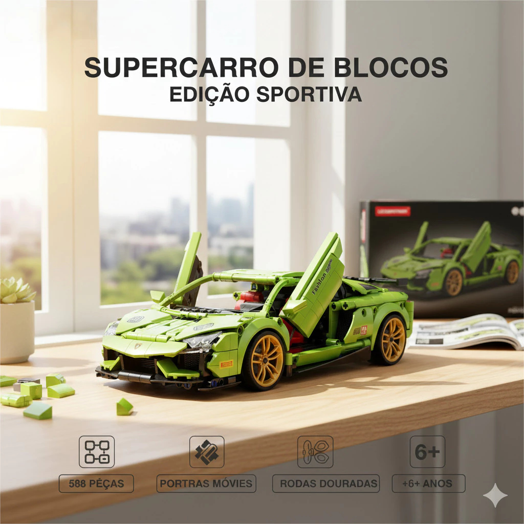 Blocos de Montar Carro de Corrida Pull Back Kit 2 em 1 | Brinquedo Educativo Sem Luz  Brinquedo Educativo Envio Imediato em Oferta na Shopee