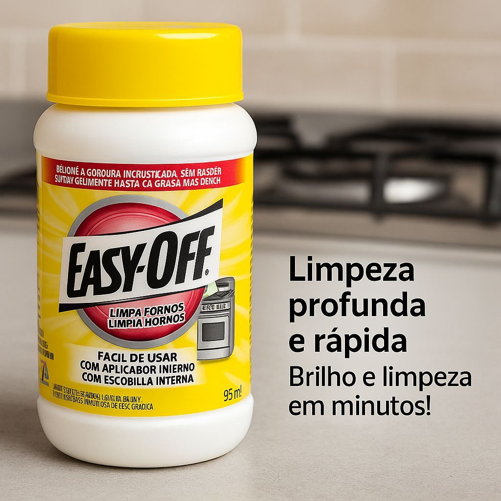 Limpador De Forno e Grelhas Easy off 250ml Removedor de Gordura Dificeis e Alimentos em Oferta na Shopee