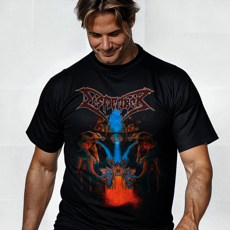 Camisa Dismember Camiseta Like an Everflowing Stream 100% Algodão Blusa Mod  Banda Rock Sua Ideia Raridade DIZ 8052