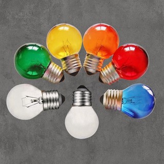 Lâmpada bolinha colorida --- diversas cores --- decoração 15w E27 127v 220v
