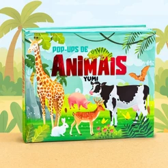 Livro Infantil Pop-up De Animais Em 3d | Animais Interativos | Capa Dura Livro Educativo Colecionável