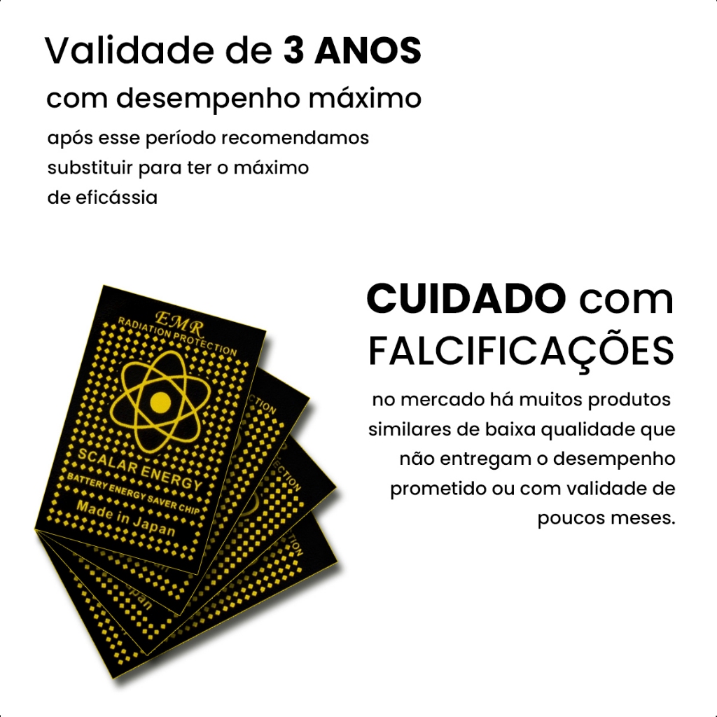 10 Chip Adesivo para Celulares Contra Radiação Poluição Eletromagnética