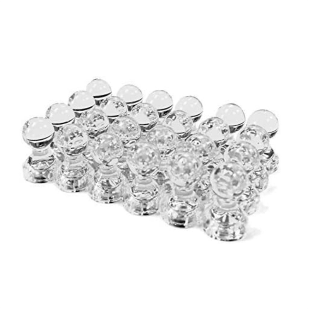 Kit 80 Pinos Ímãs Fortes Para Quadros Brancos De Geladeira em Oferta na Shopee
