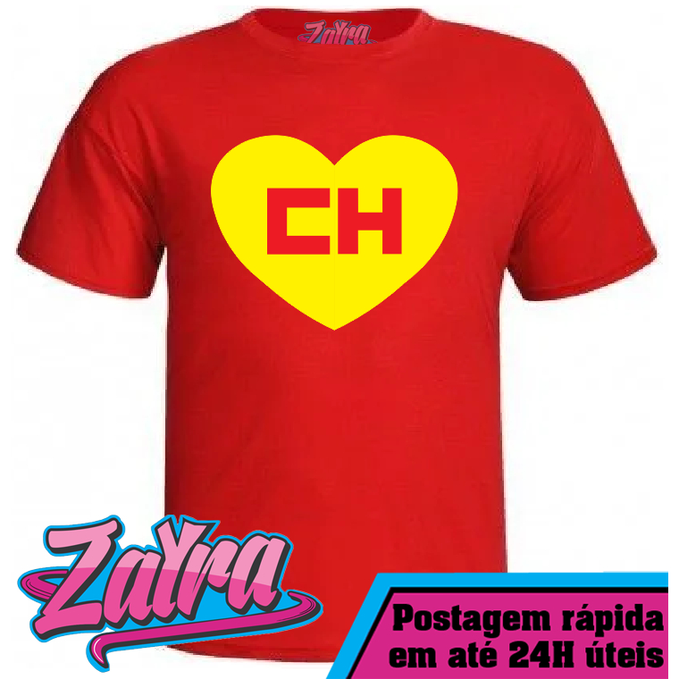 Camiseta Personalizada Chapolin Colorado (Do Infantil 2 ao Adulto G3) 100% Algodão