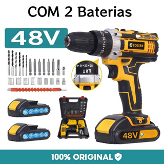 Parafusadeira Furadeira 48V 2 Baterias Com Maleta e Acessórios Completo em Oferta na Shopee