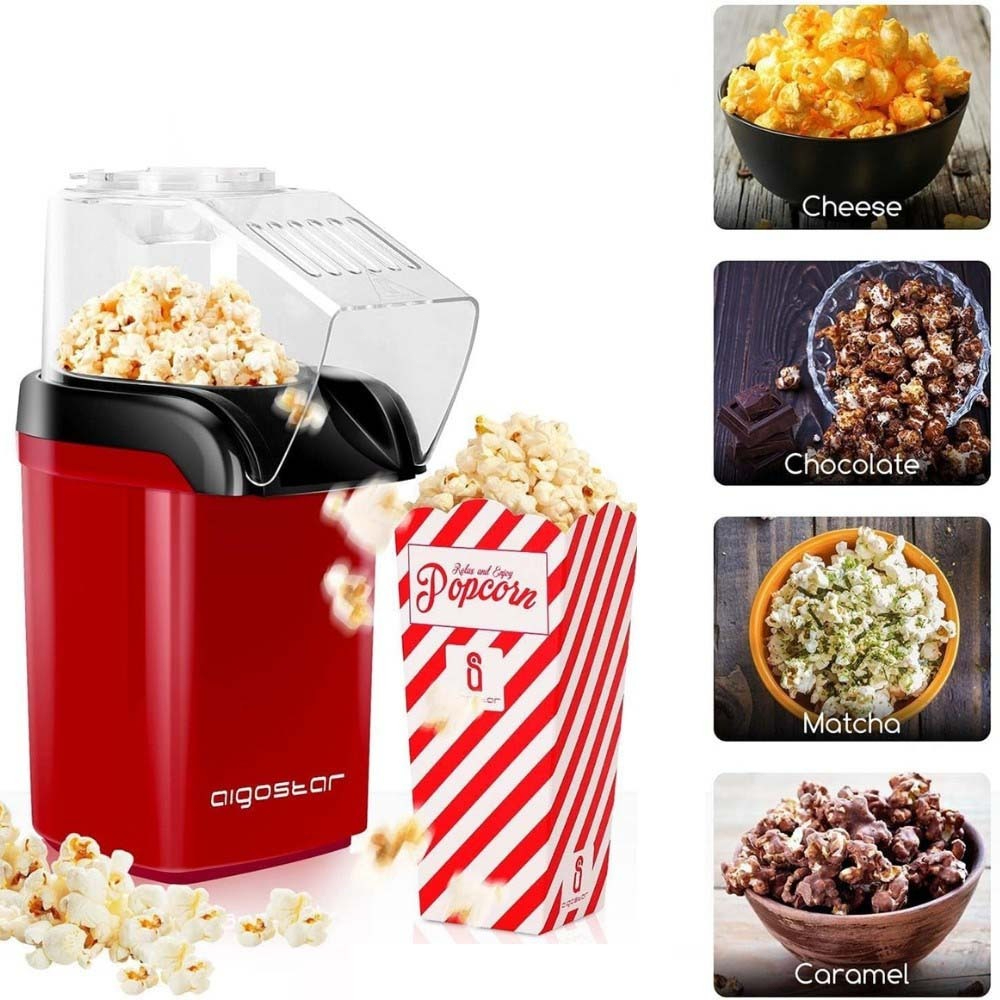 Pipoqueira Elétrica Máquina Fazer Pipoca Sem Óleo Popcorn Maker 110v Compacta Rápida Envio Imediato