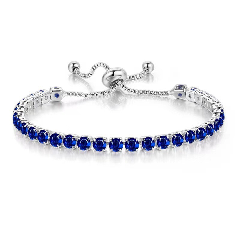 Pulseira elegante, simples e sofisticada, com zircônia gota d'água, ajustável e removível