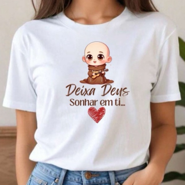 Blusa Católica Religiosa Camiseta Feminina e Unissex, Roupa Menina Frei gilson tshirts Nossa Senhora em Oferta na Shopee