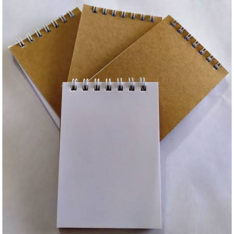 5/10/15/20/30 Bloquinhos de Anotações para rascunho e artesanato blocos com Wireo e capa Kraft 10x7