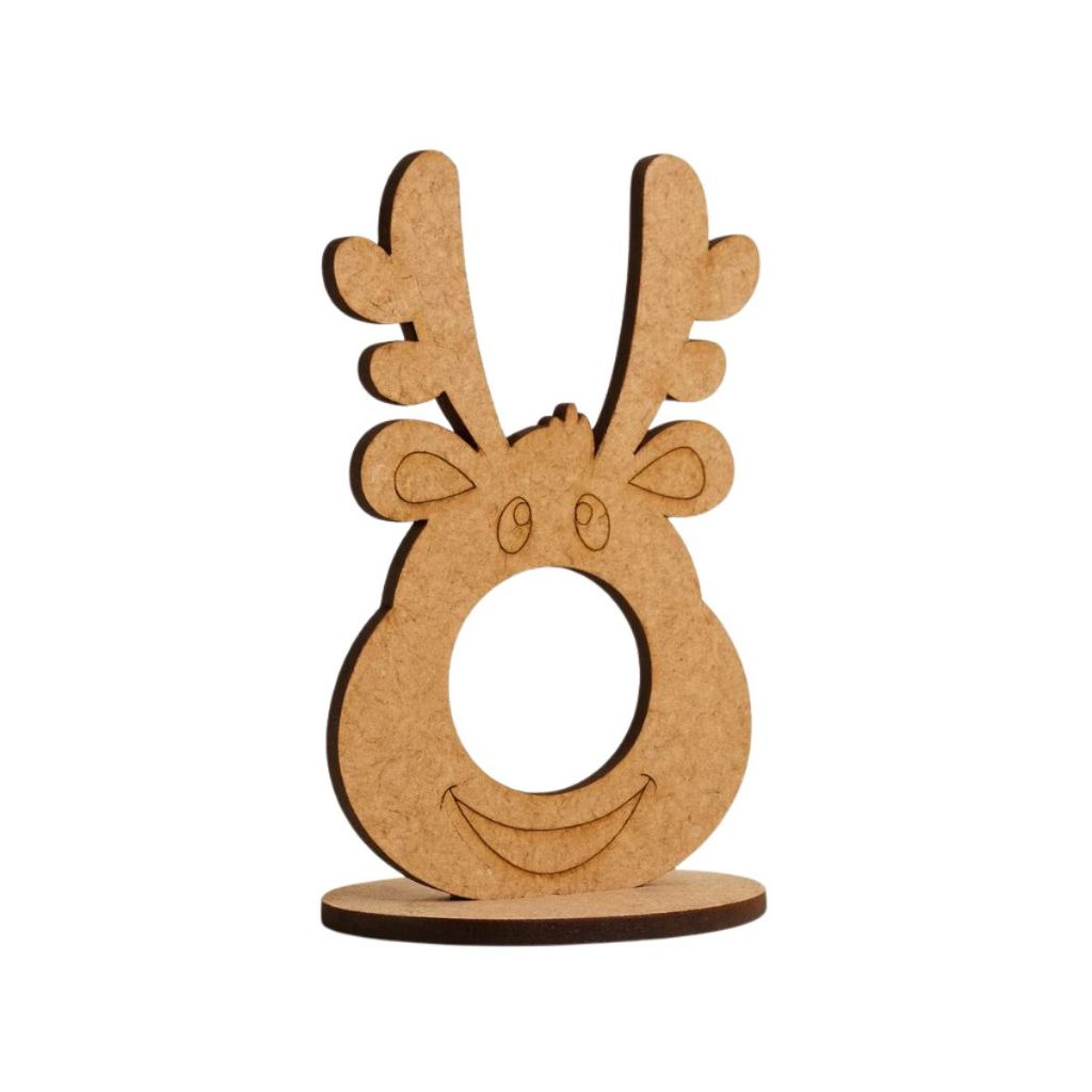 Kit 50 Decoração Natal Rena Porta Bombom MDF Feliz Natal