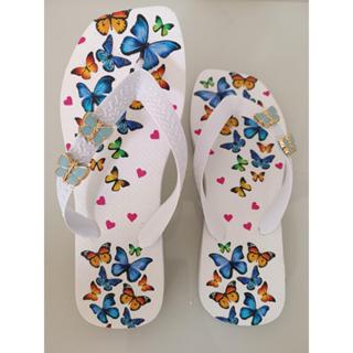 Chinelo Estampados  Mãe Feminina Slim Variadas Lançamento Menina Promoção Macio em Oferta na Shopee